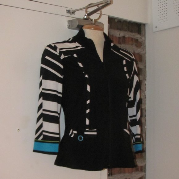 Joseph Ribkoff Jacket Cardigan Top Size 8 Zipper - Picture 2 of 4